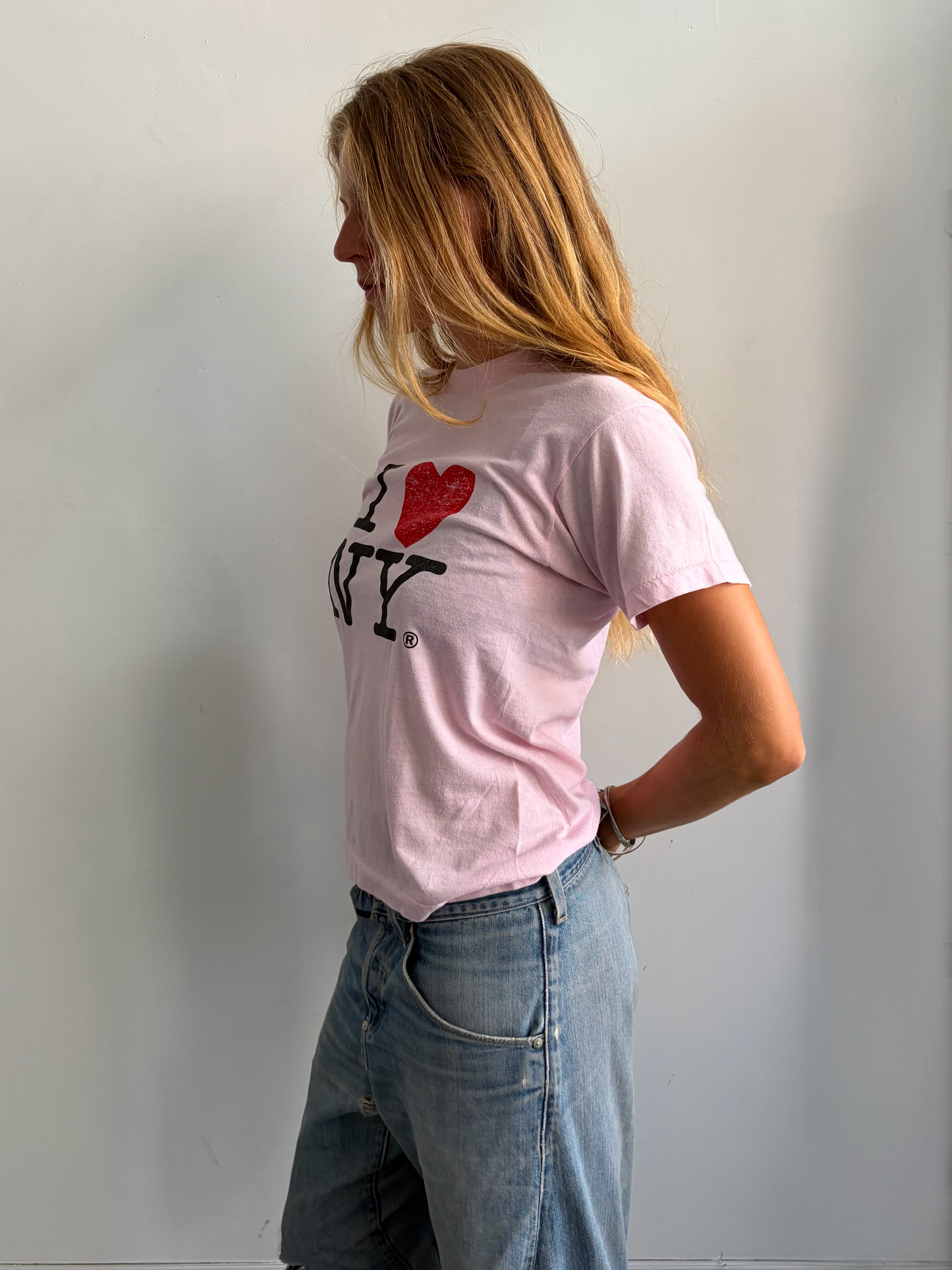 Pink I <3 NY Tee