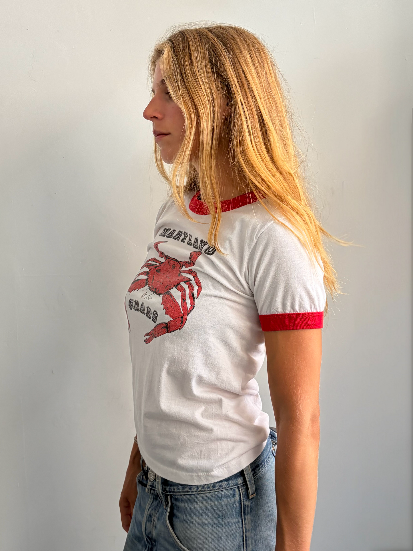 Red Ringer Tee