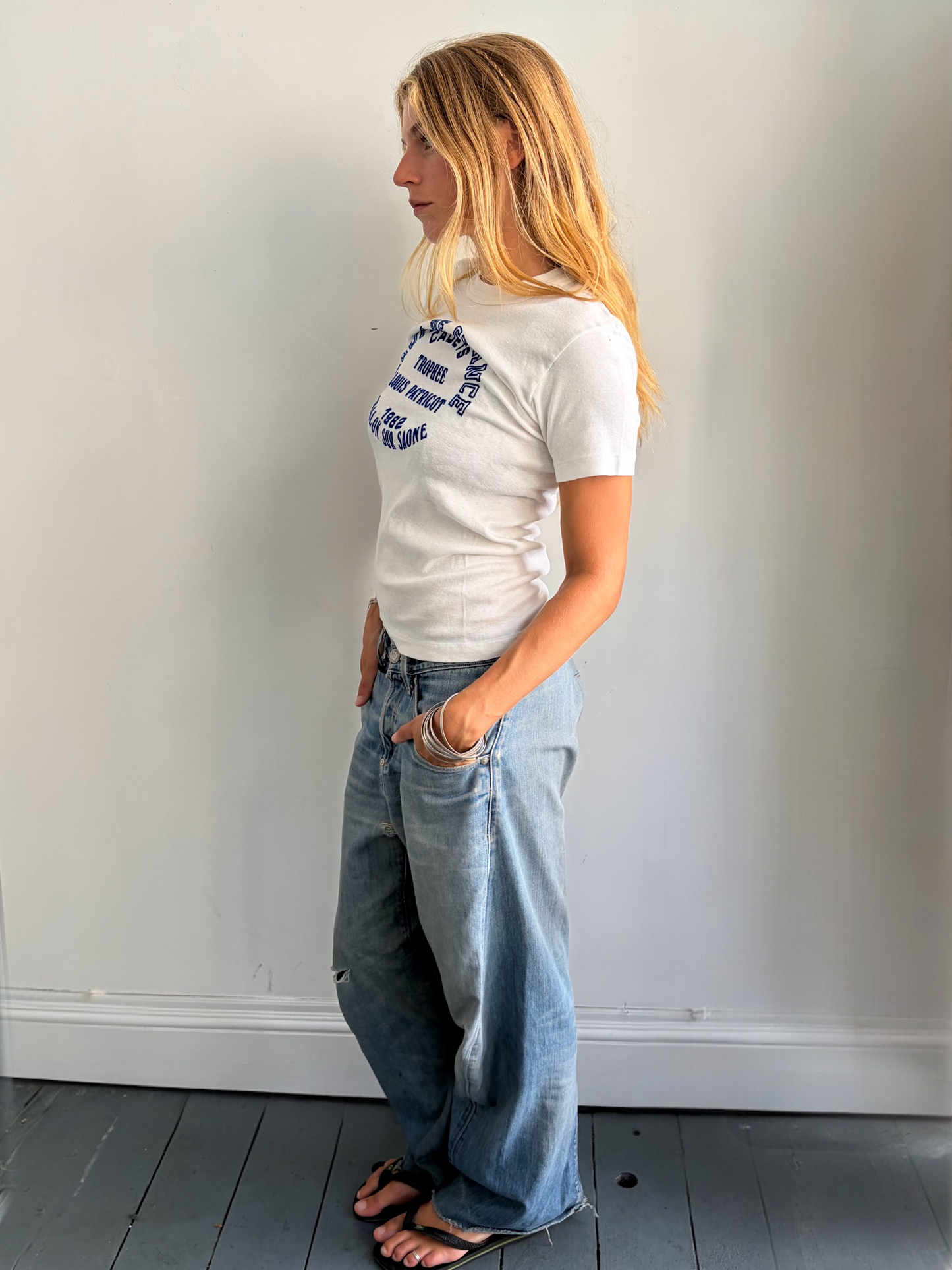 White Graphic Tee