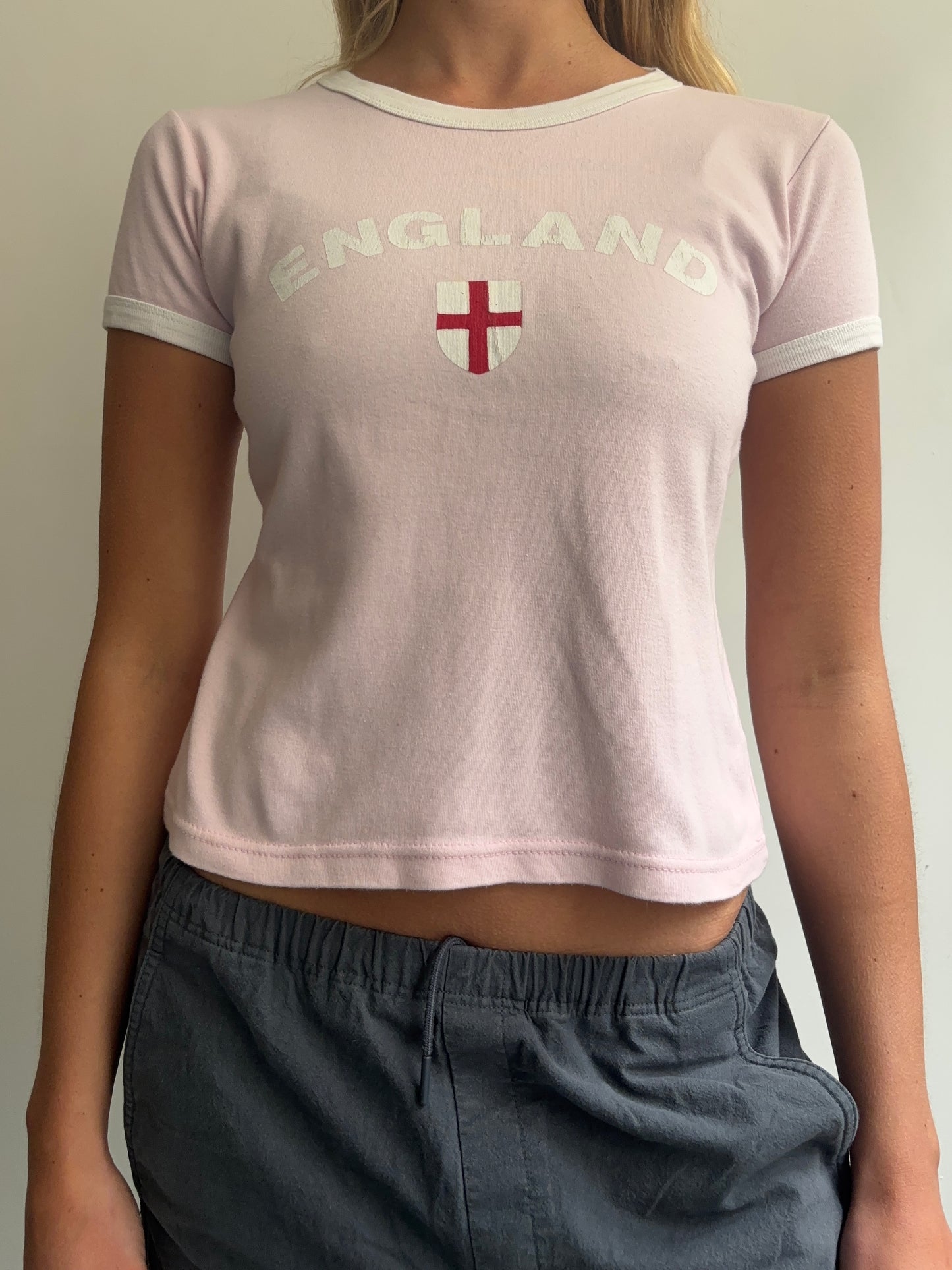 Pink England Baby Tee