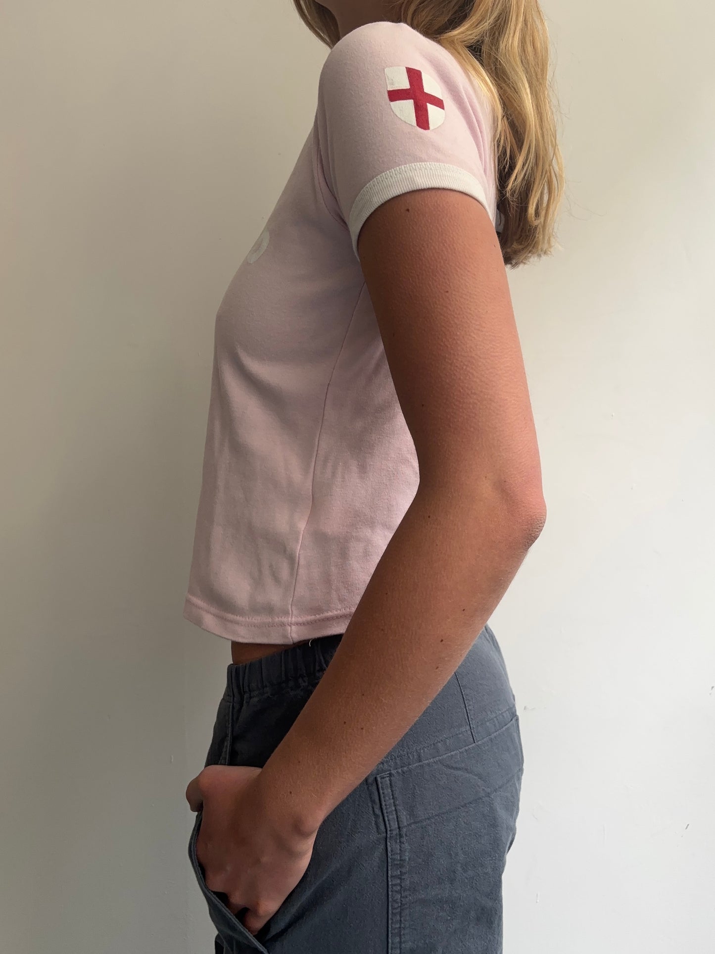 Pink England Baby Tee