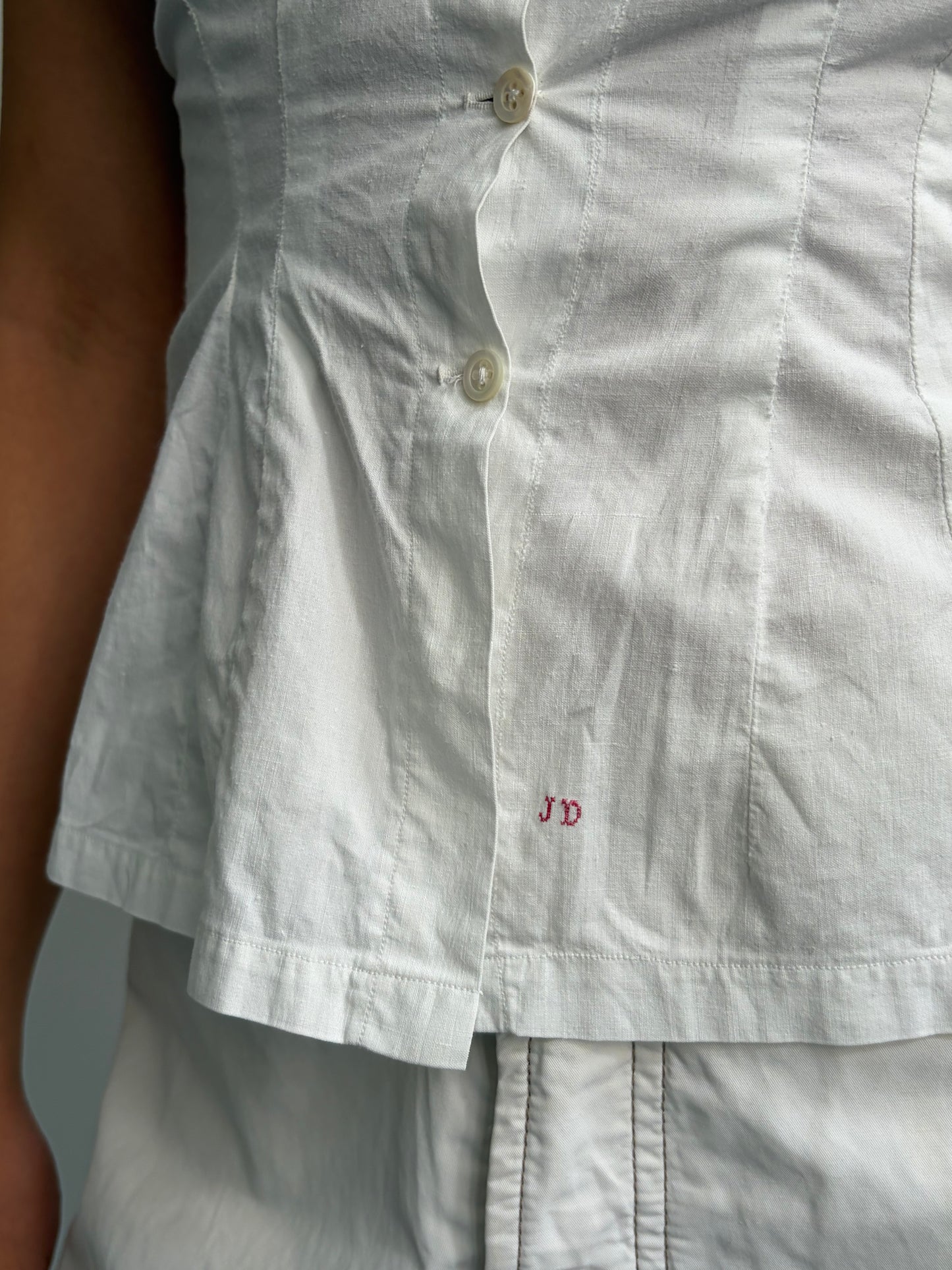 Vintage French Cotton Blouse