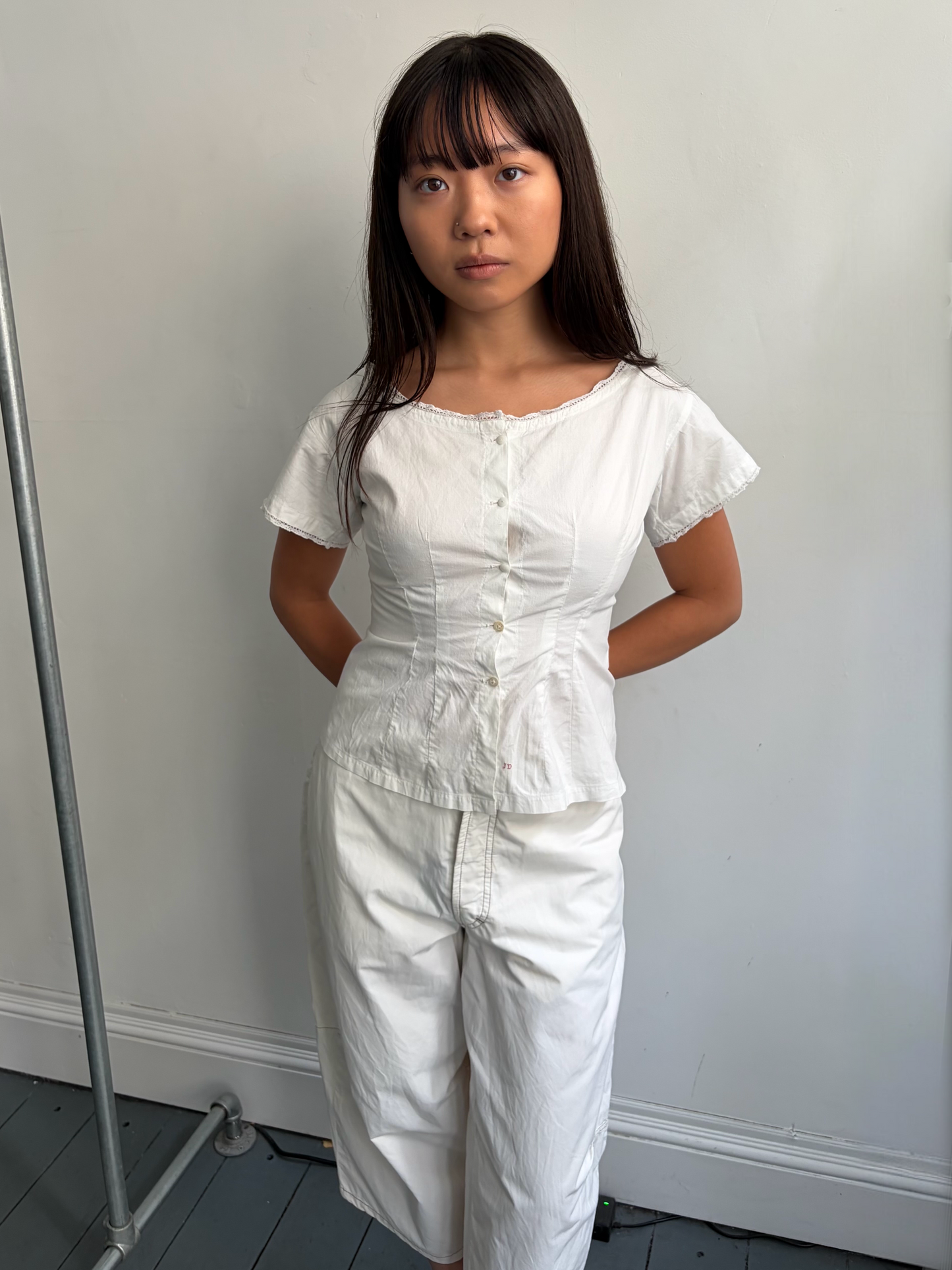 Vintage French Cotton Blouse