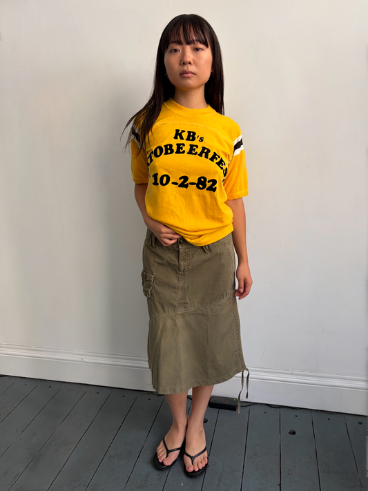 Khaki Cargo Skirt