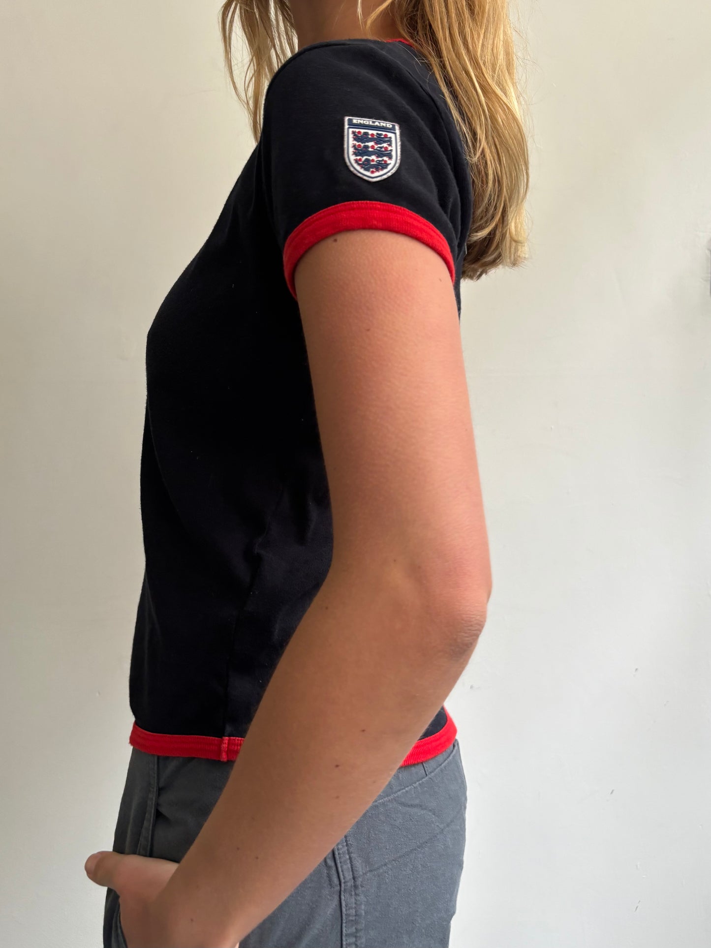 Dark Navy England Baby Tee
