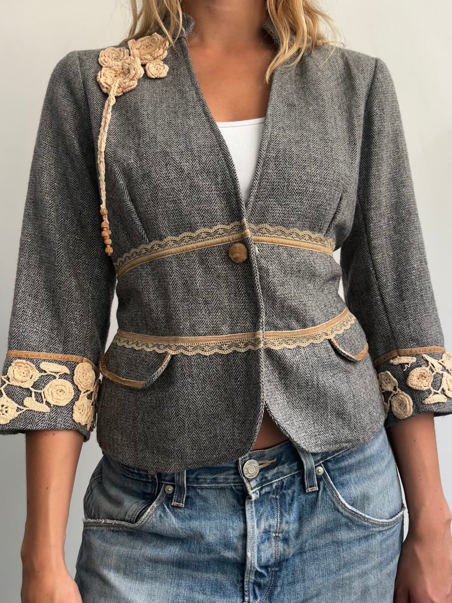 Wool Floral Jacket