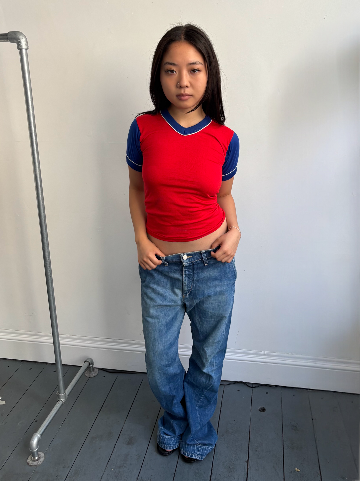 Bright Blue & Red Sports Tee