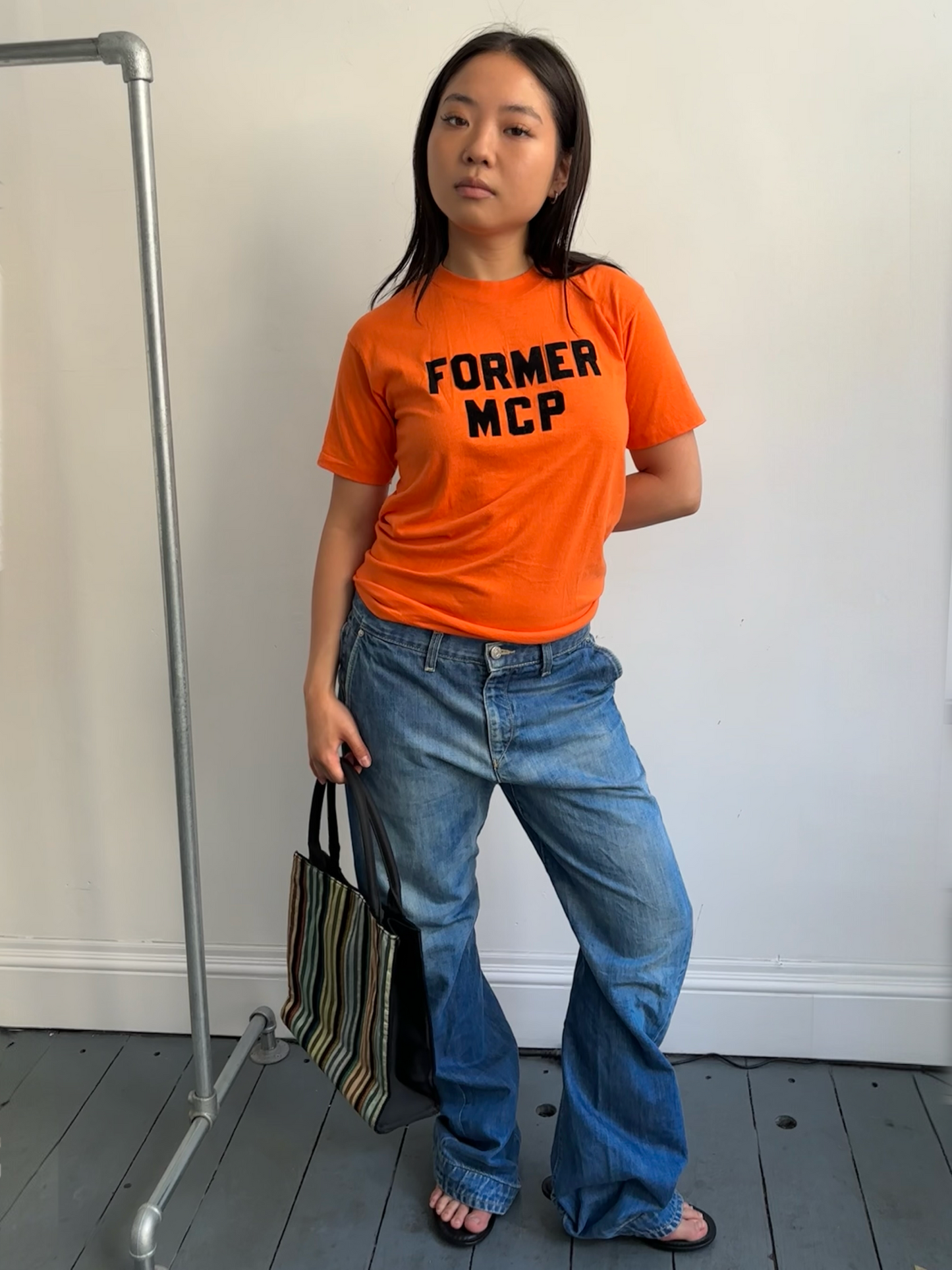 Bright Orange Graphic Tee