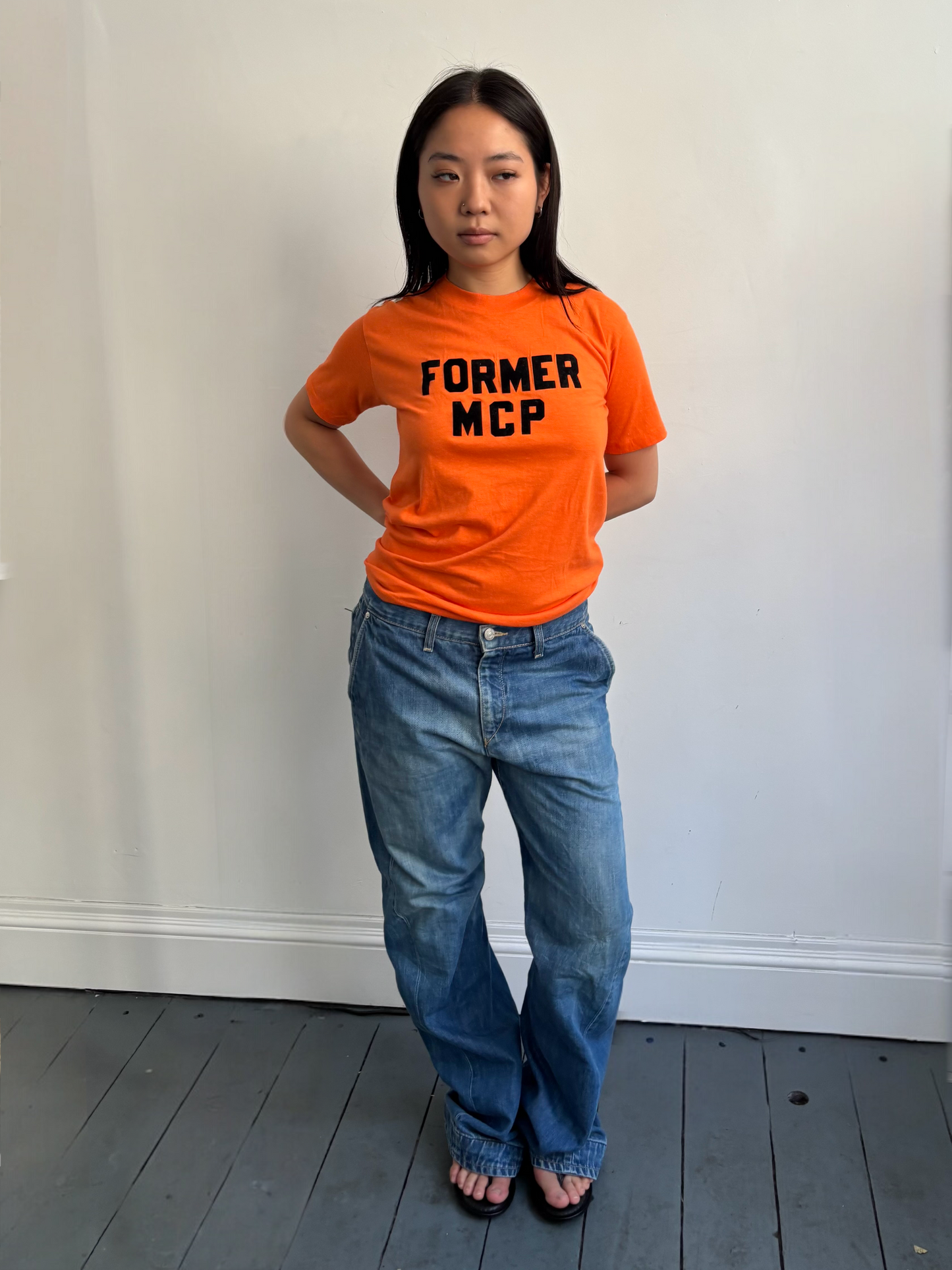 Bright Orange Graphic Tee