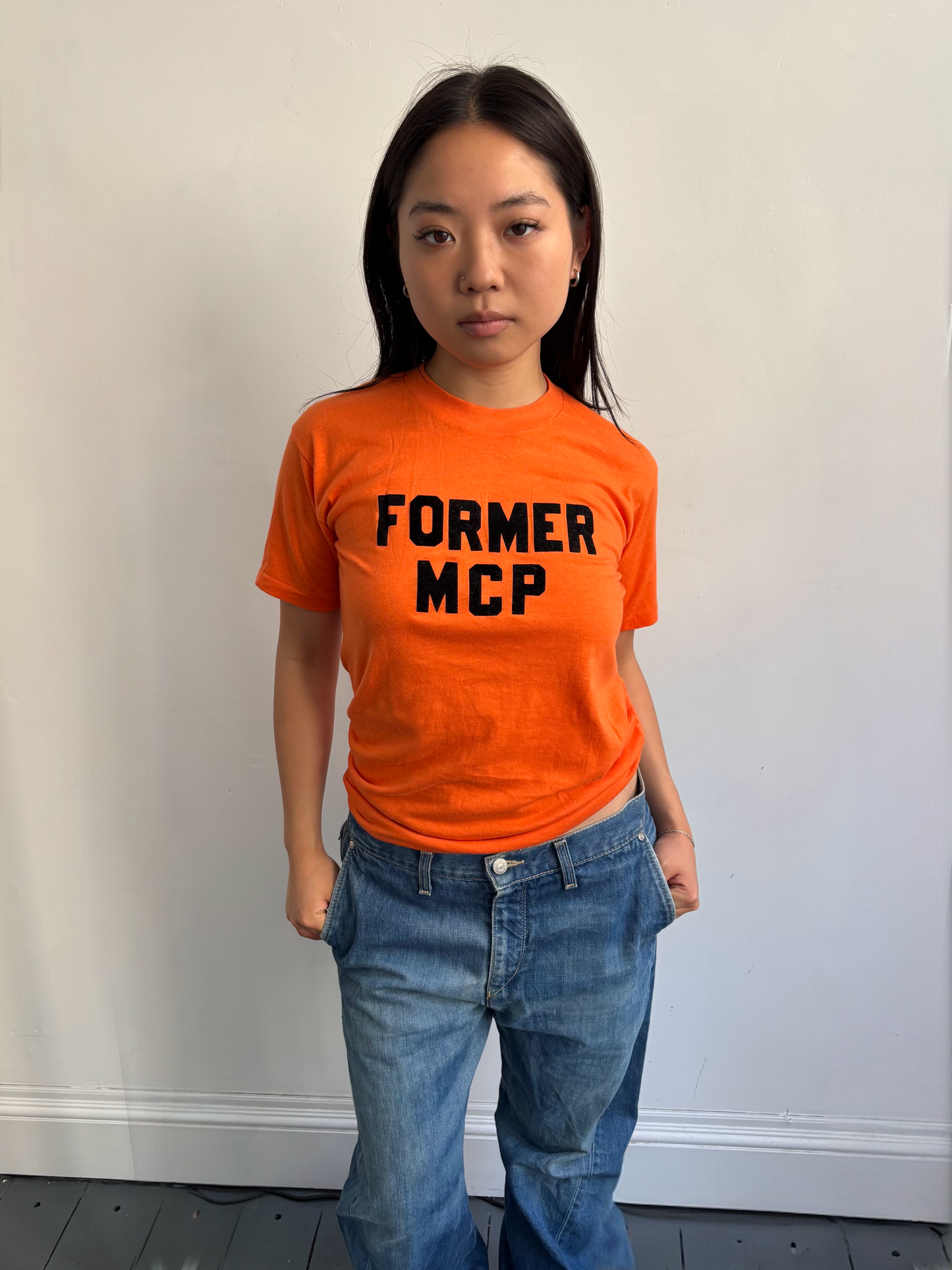 Bright Orange Graphic Tee