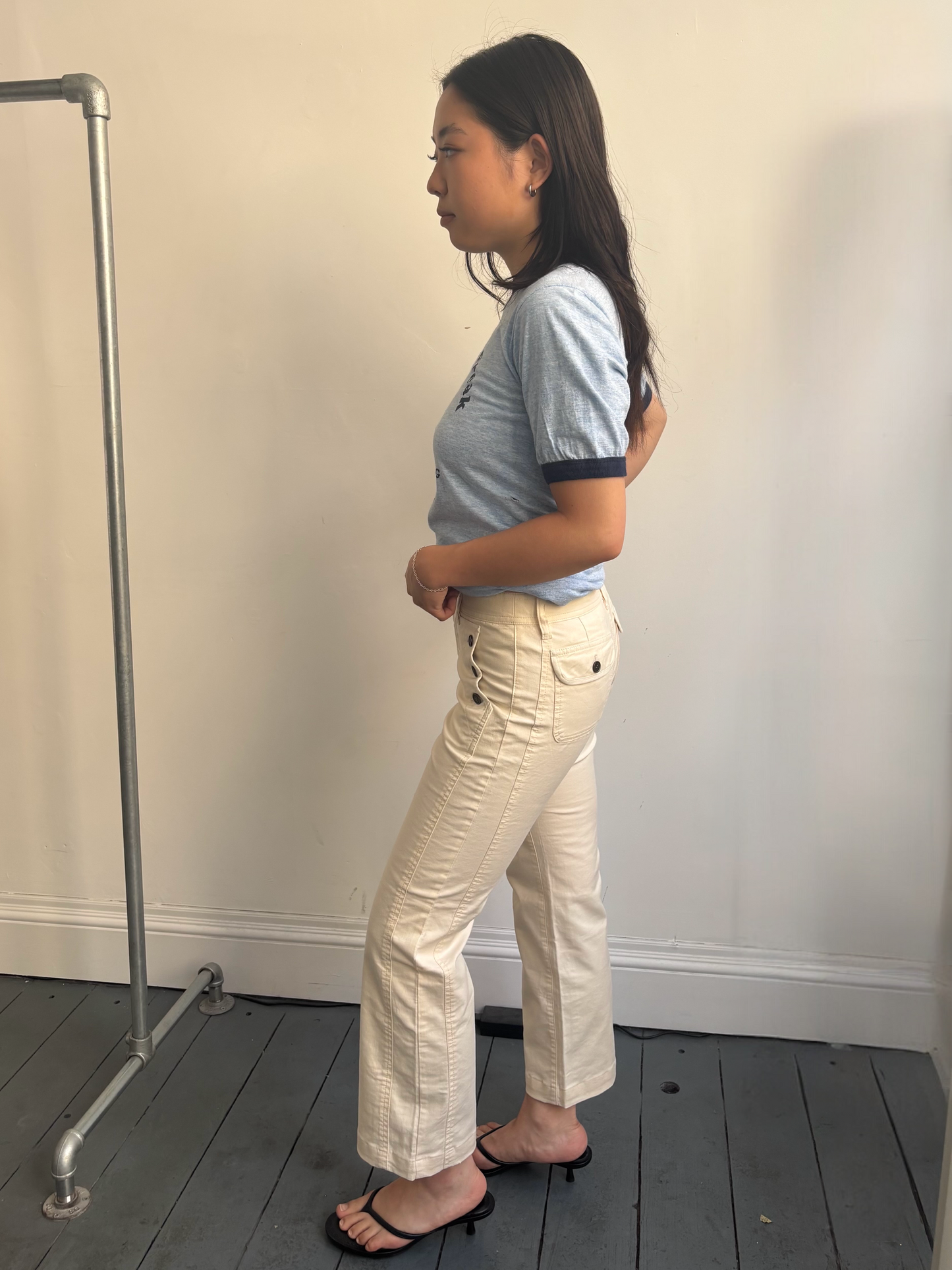 Baby Blue Ringer Tee