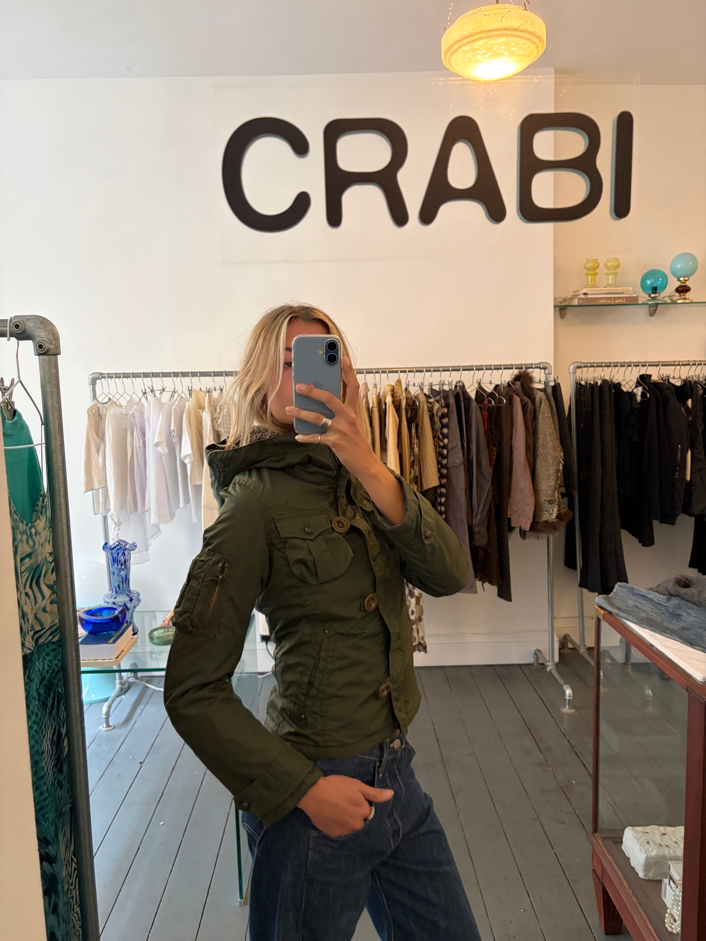 Khaki Hooded Jacket