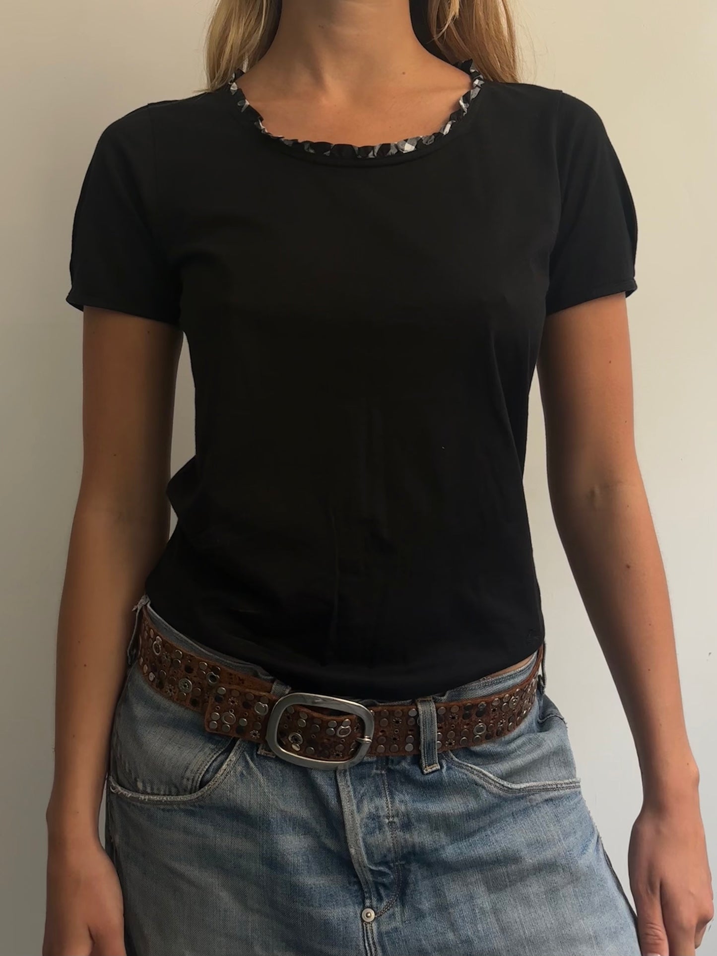 Black Burberry Tee