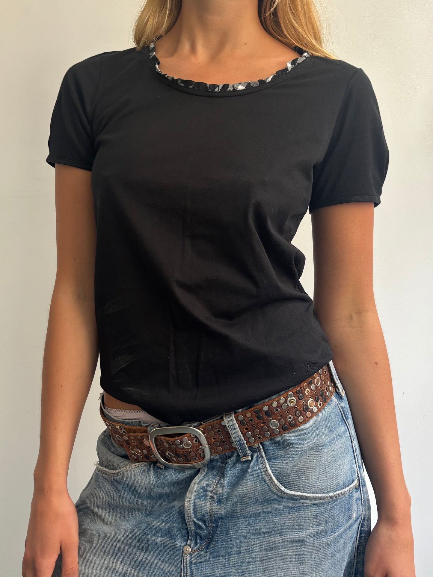 Black Burberry Tee