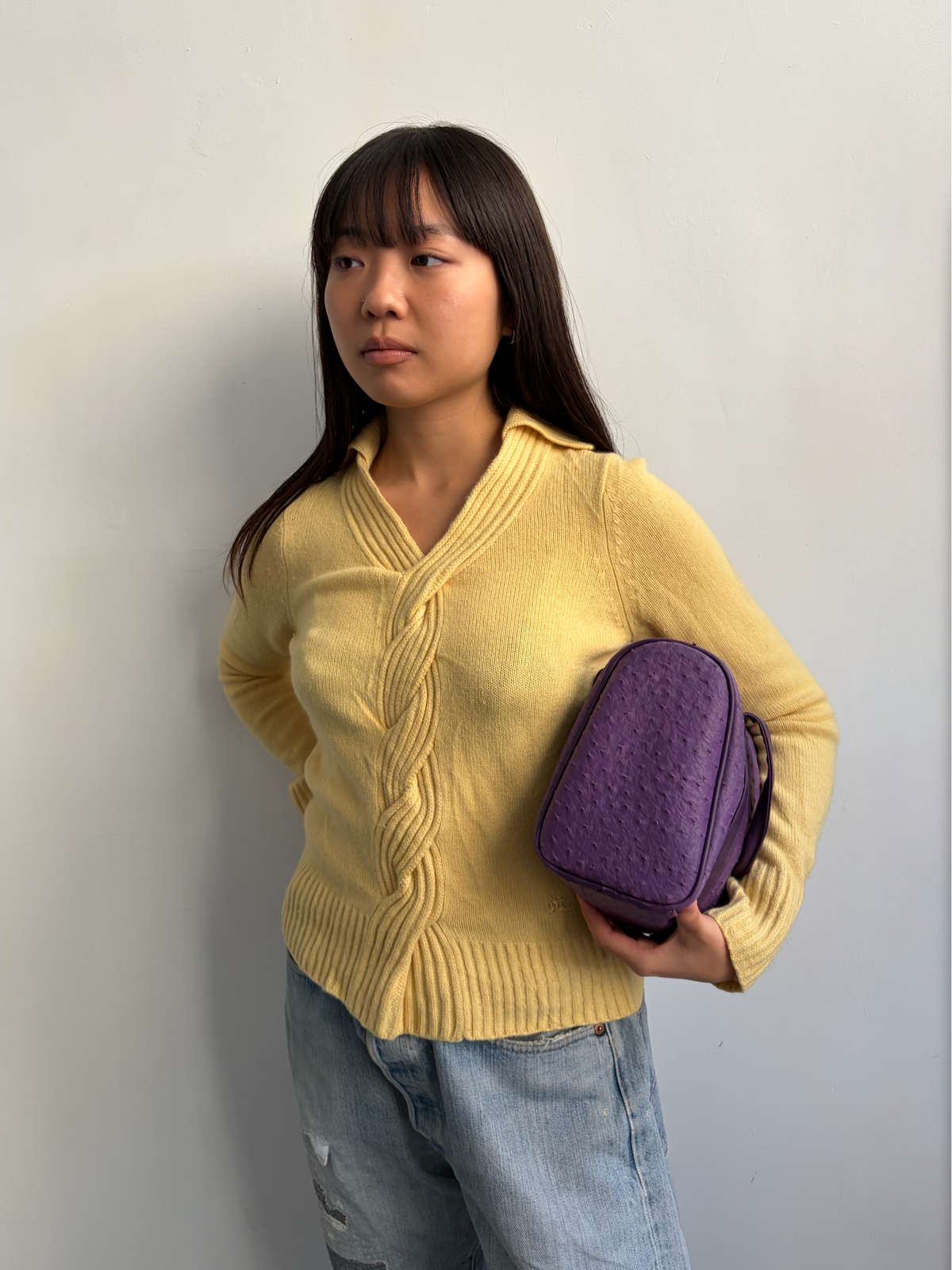 Yellow Burberry Jumper