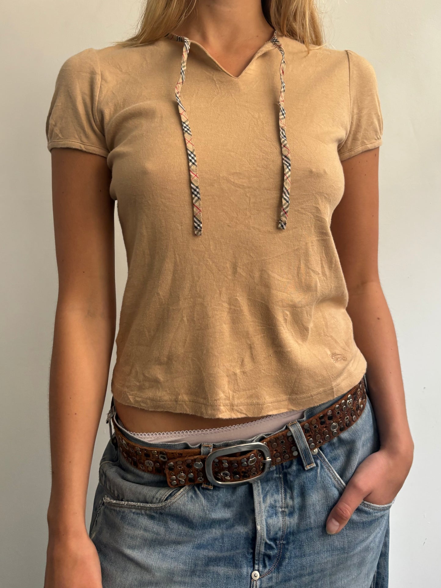 Camel Burberry Tee