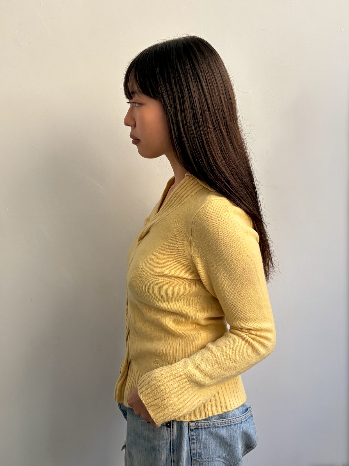 Yellow Burberry Jumper