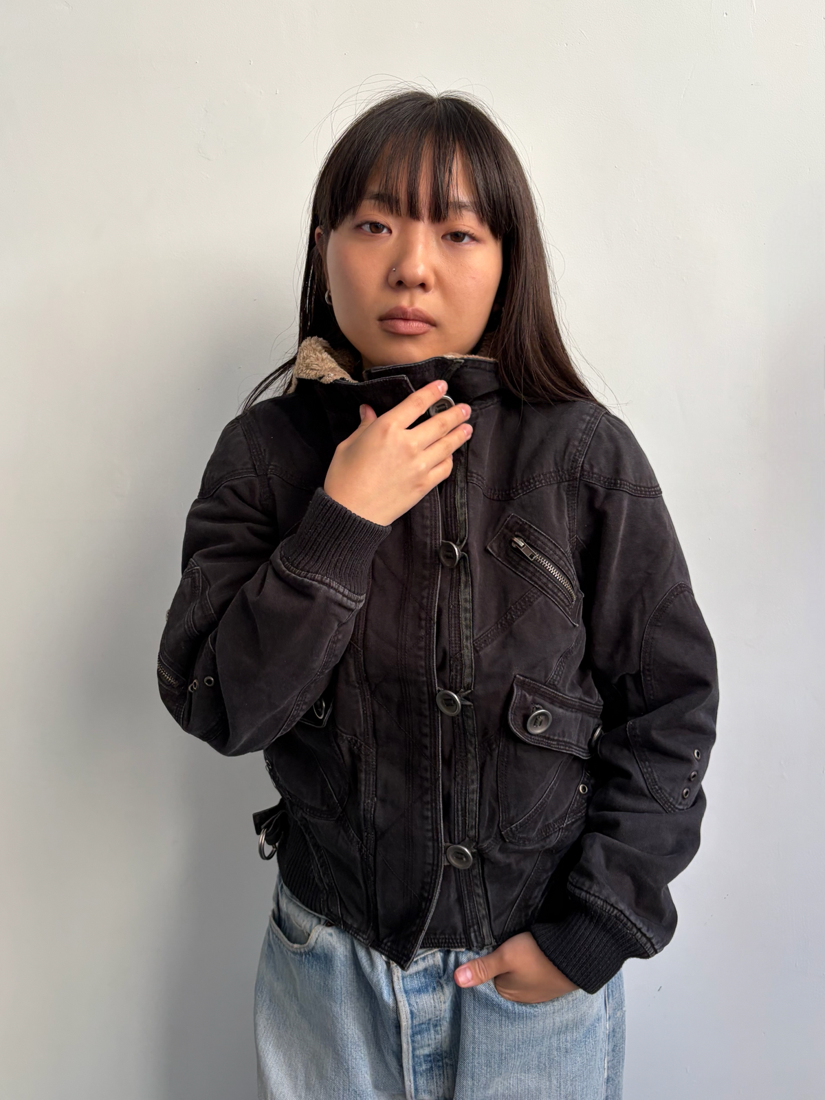 Black Hooded Jacket