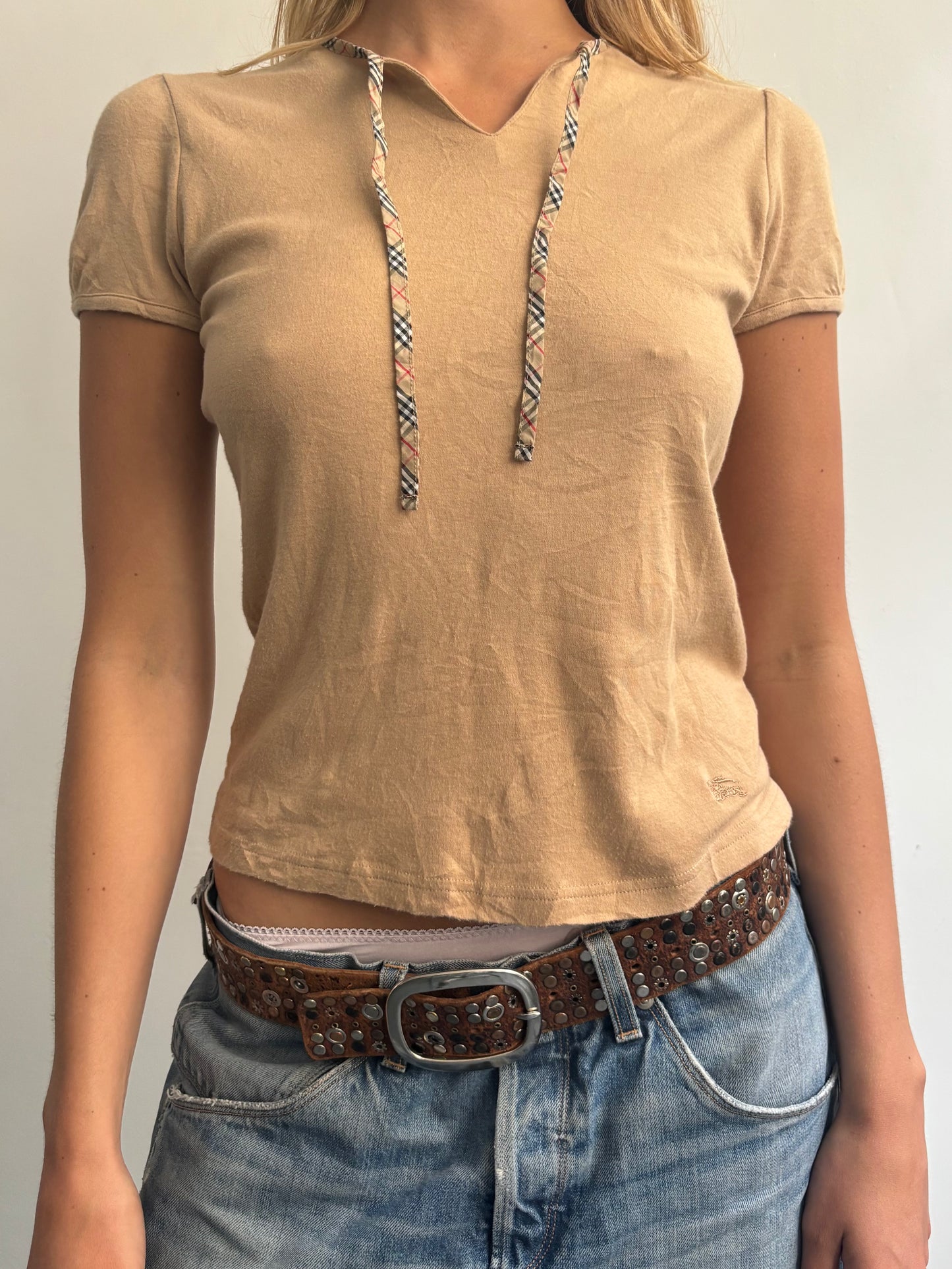 Camel Burberry Tee