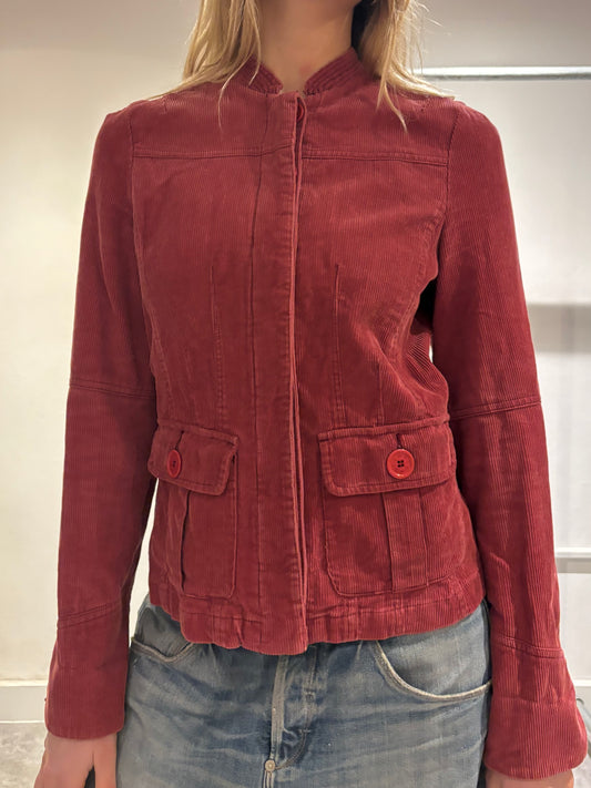 Pink High Neck Jacket