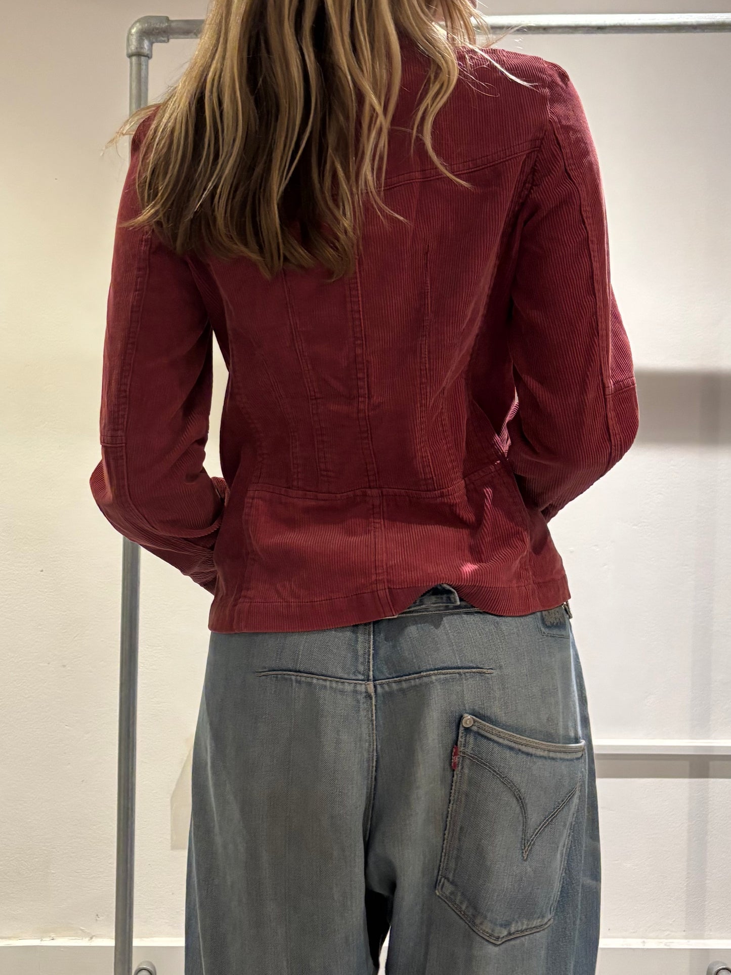 Pink High Neck Jacket