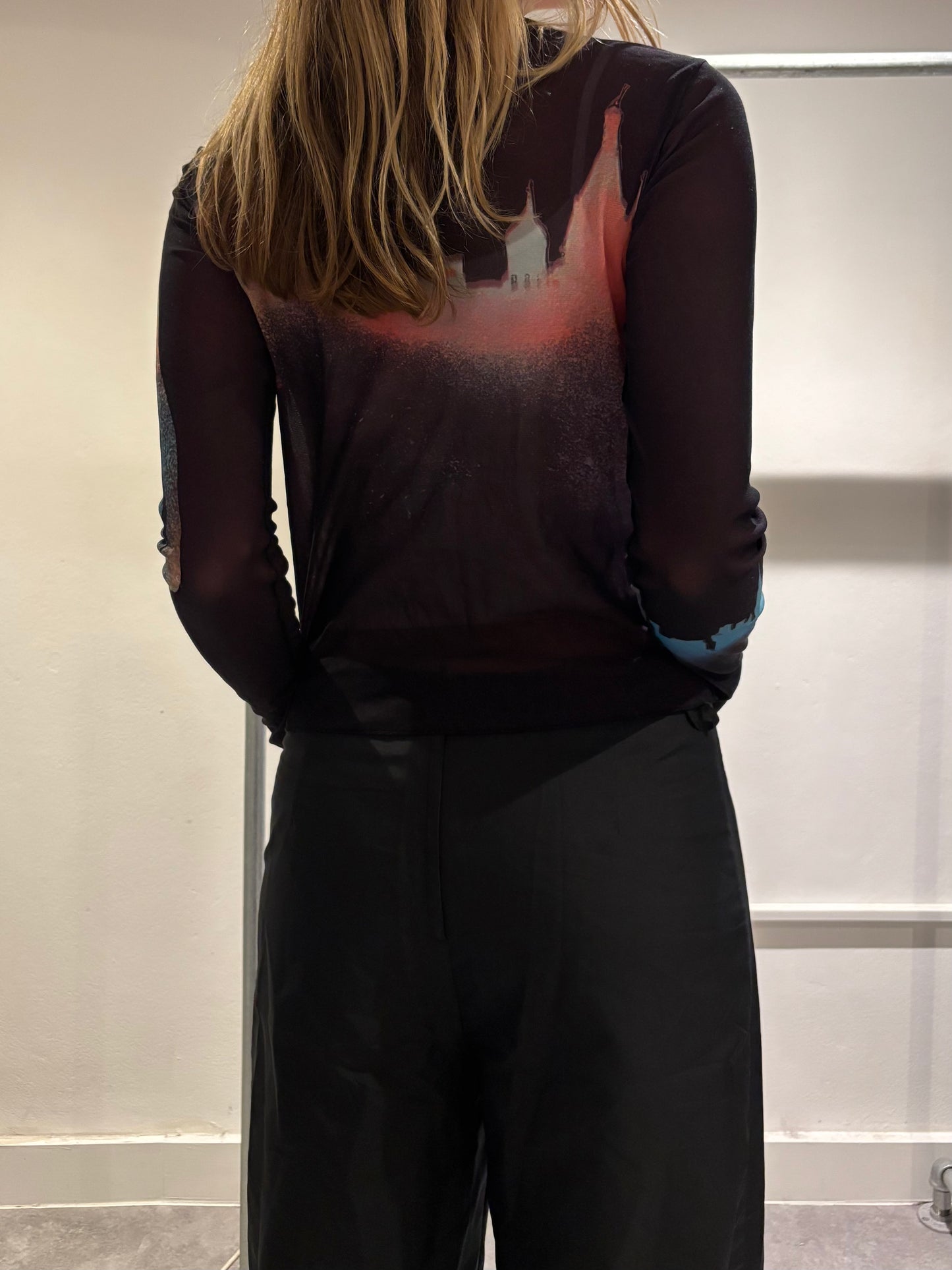 Cop Copine Purple Mesh Top