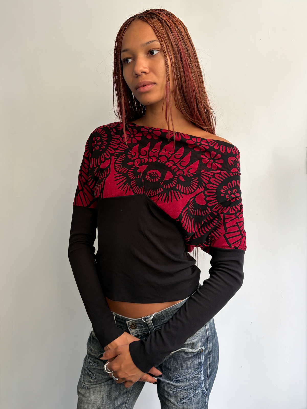 Vivienne Tam Mesh Blouse