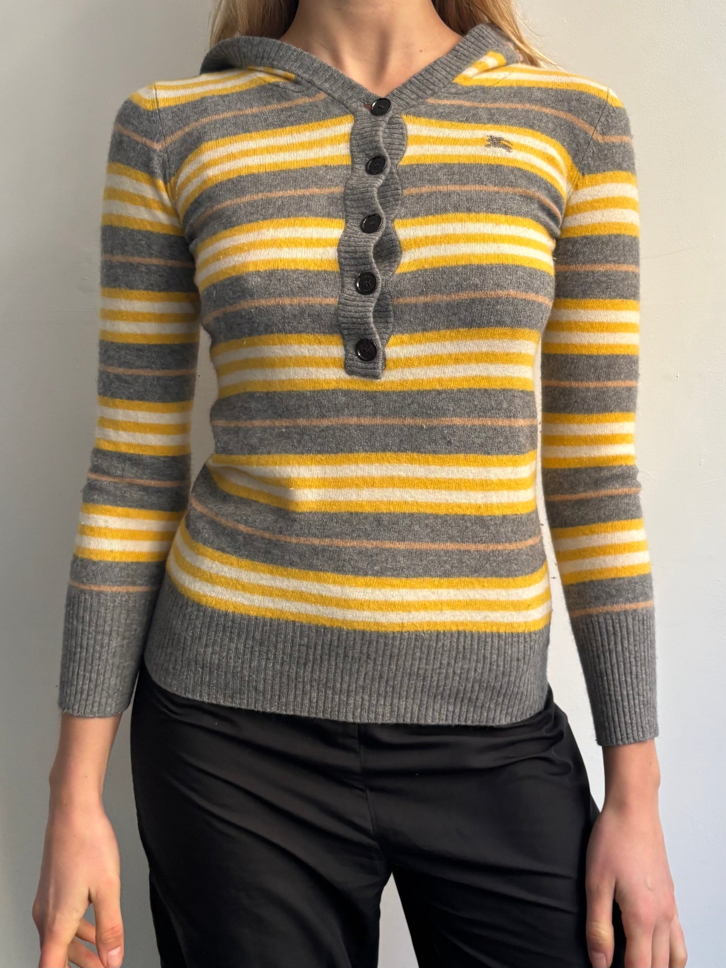 Burberry Stripe Knitted Hoodie