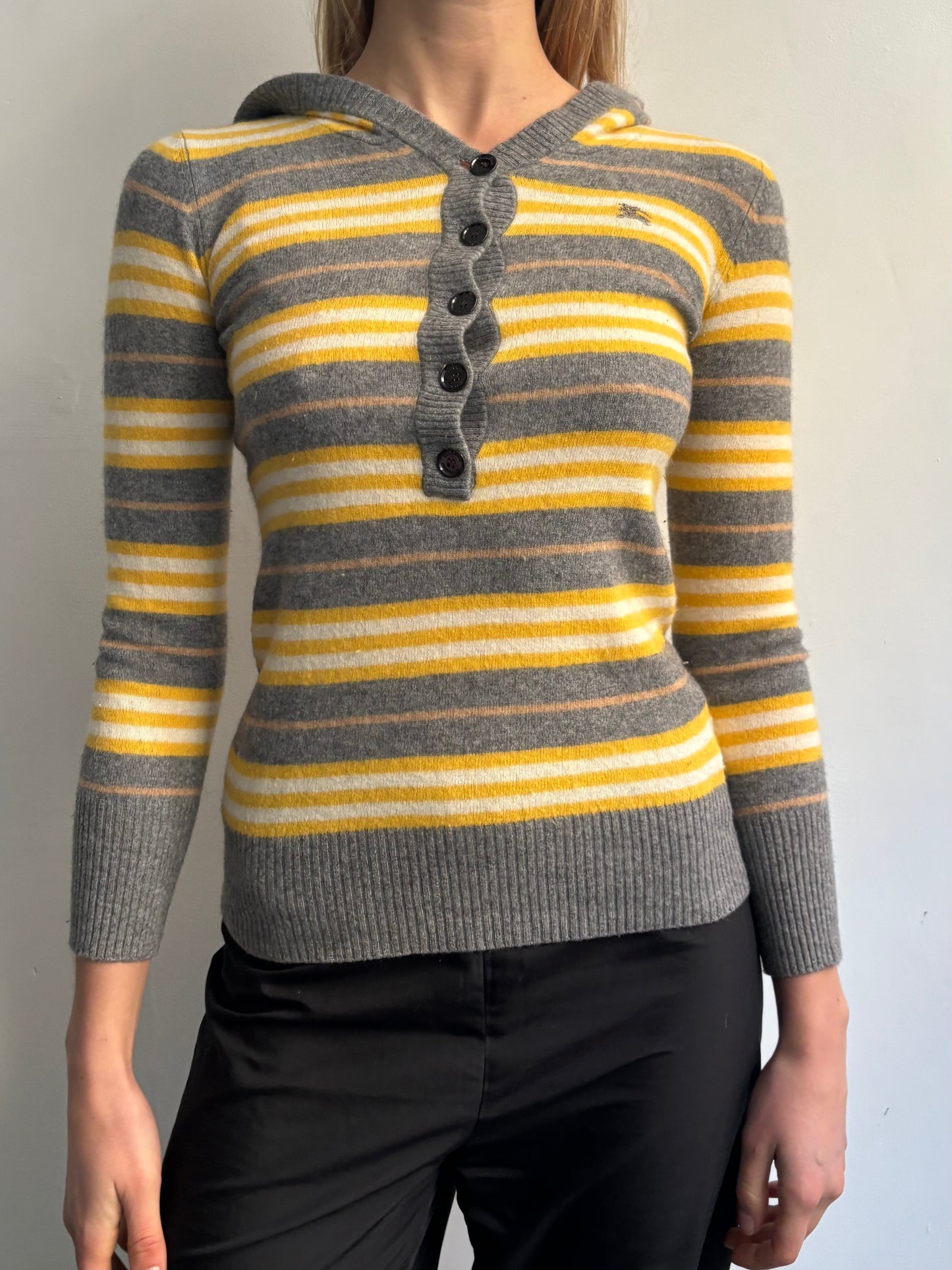 Burberry Stripe Knitted Hoodie