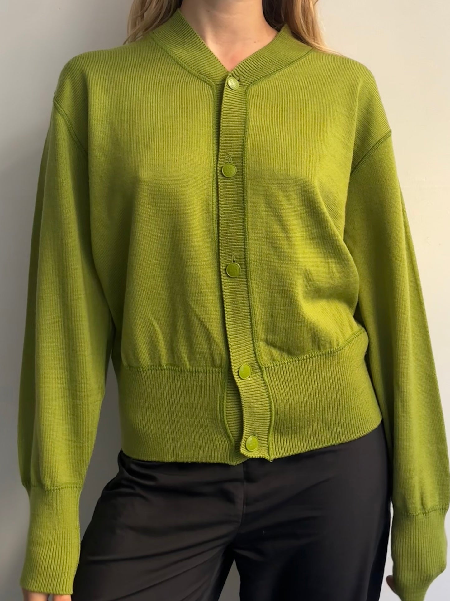Junior Gaultier Green Cardigan