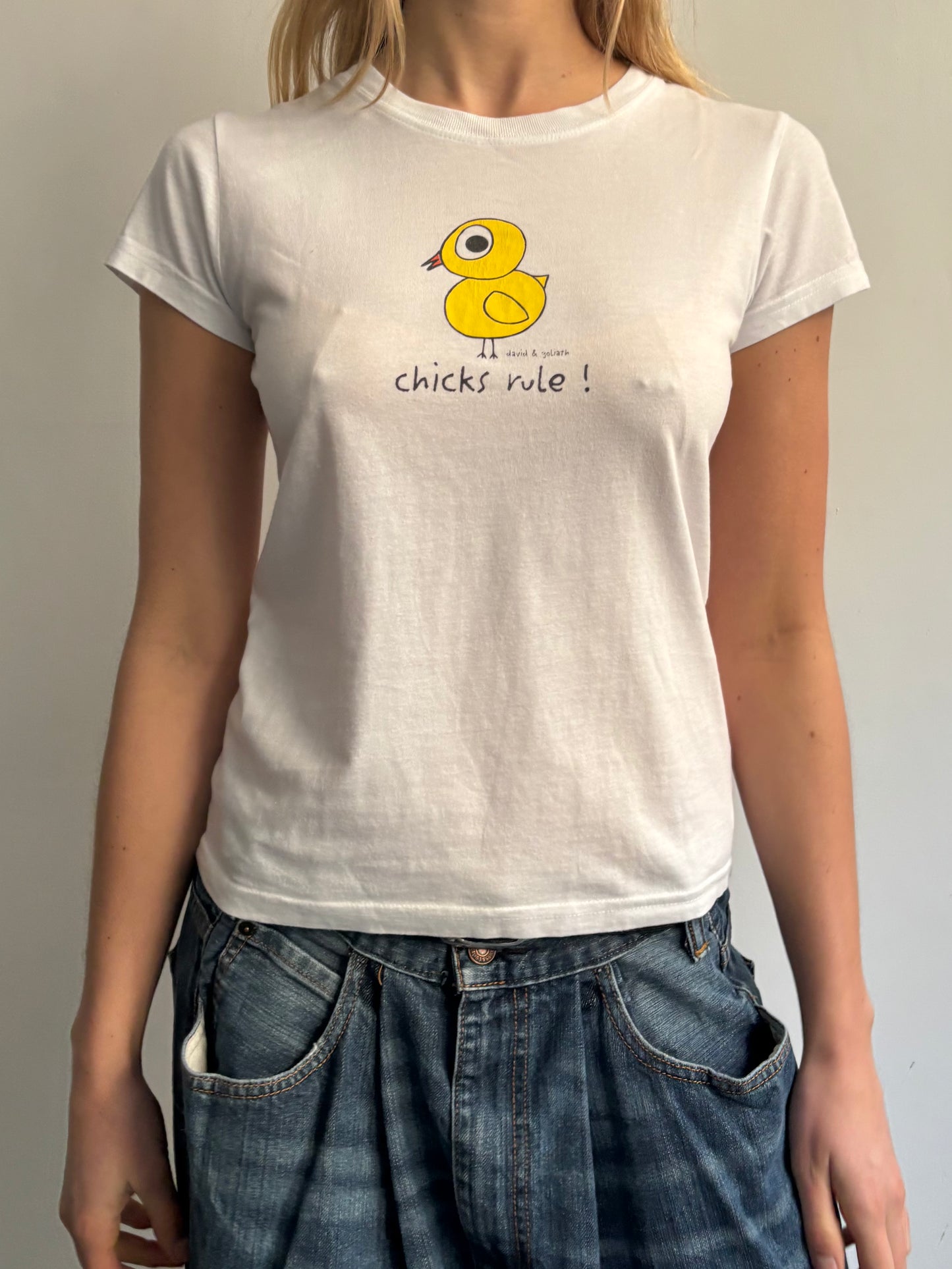 White Vintage Baby Tee