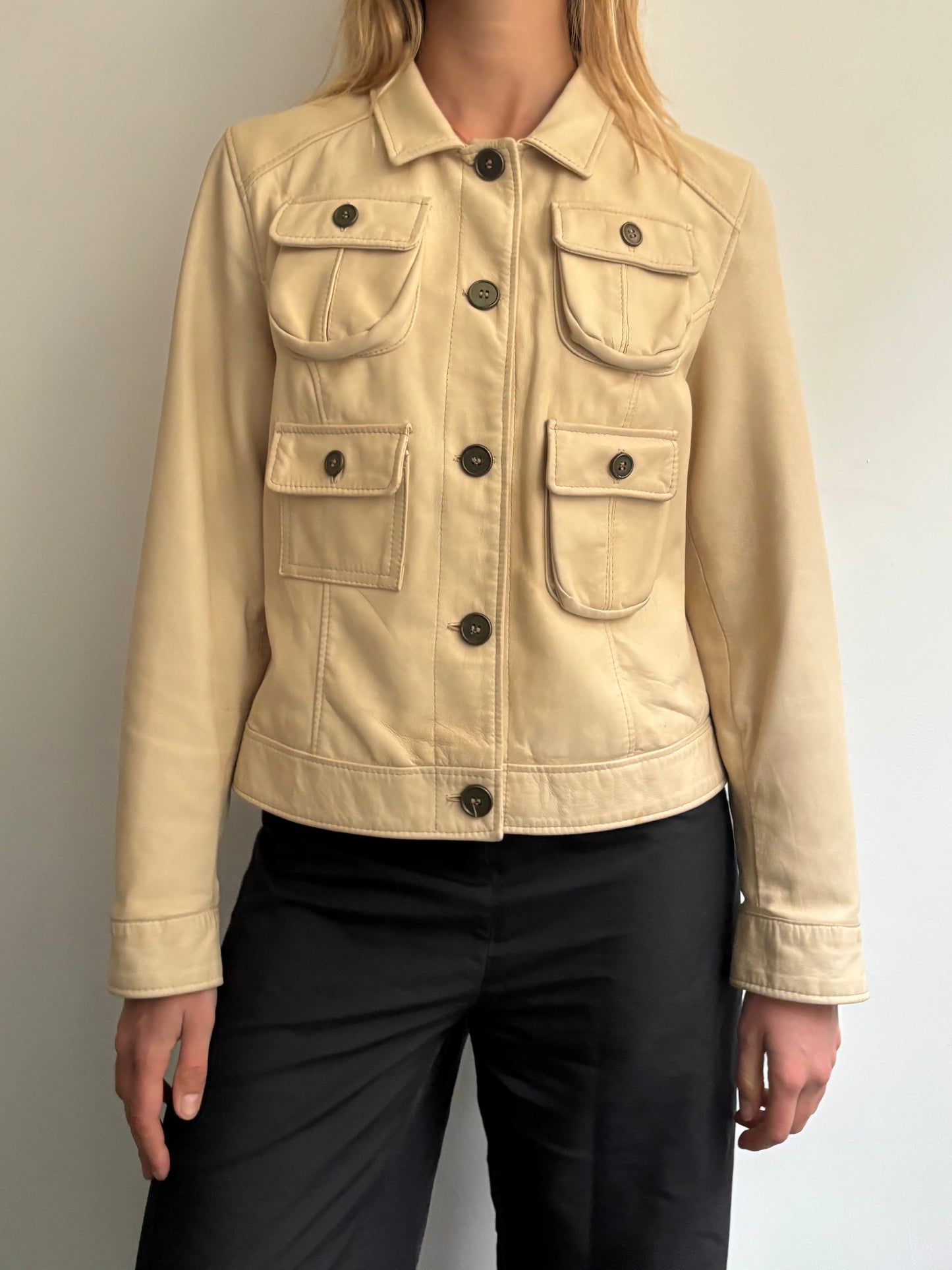 Cargo Leather Jacket