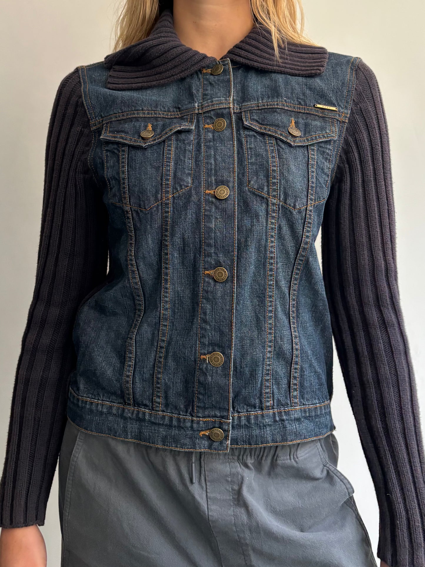 Denim and Knit Jacket