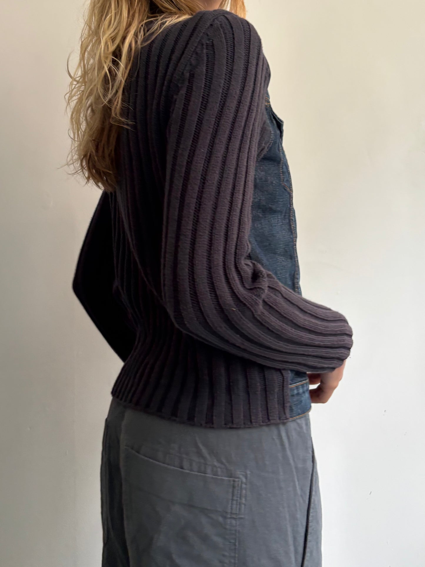 Denim and Knit Jacket