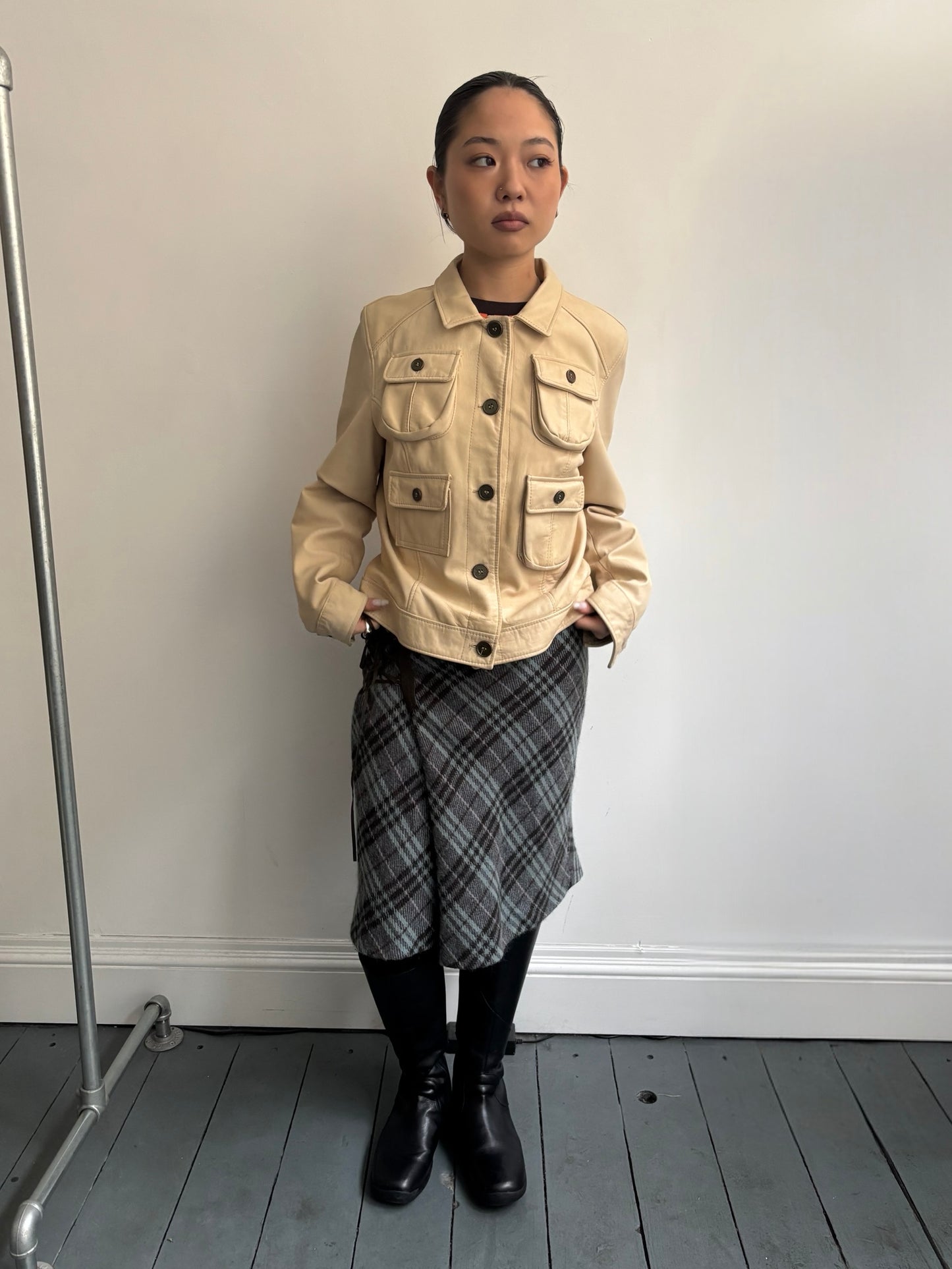Burberry Tartan Wool Skirt