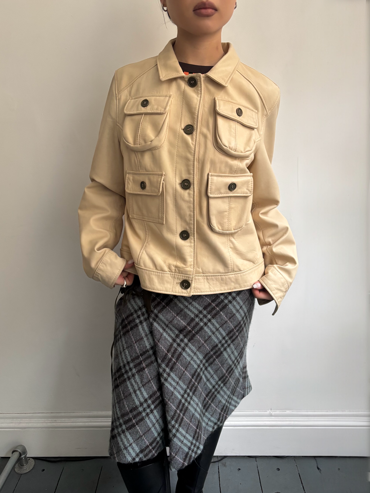 Burberry Tartan Wool Skirt