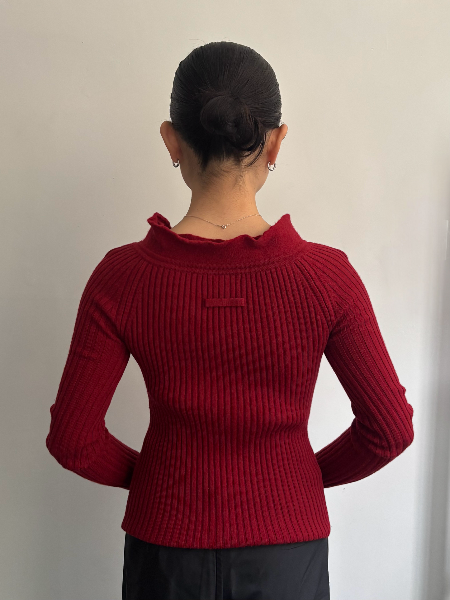 Jean Paul Gaultier Dark Red Knit
