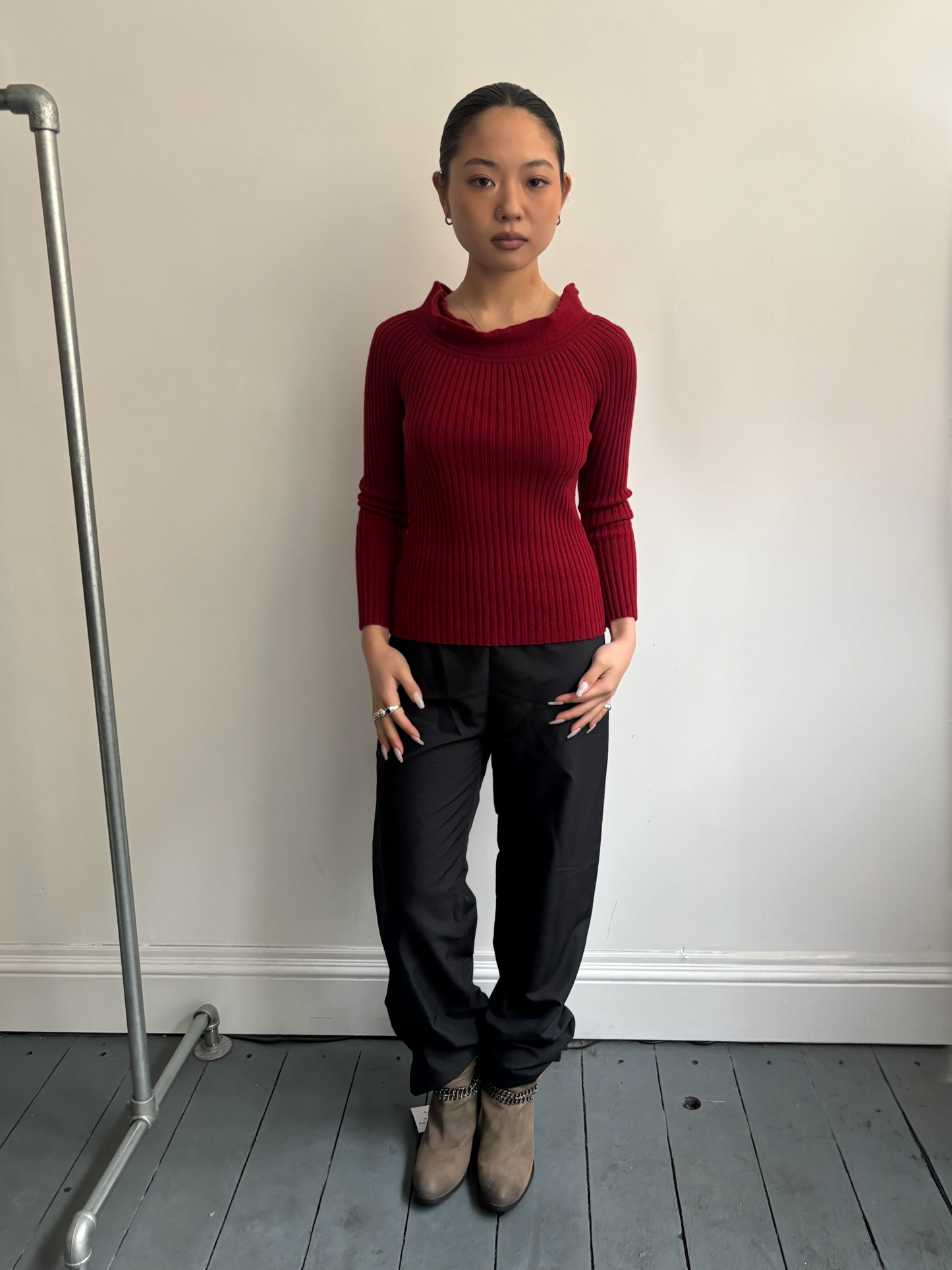 Jean Paul Gaultier Dark Red Knit