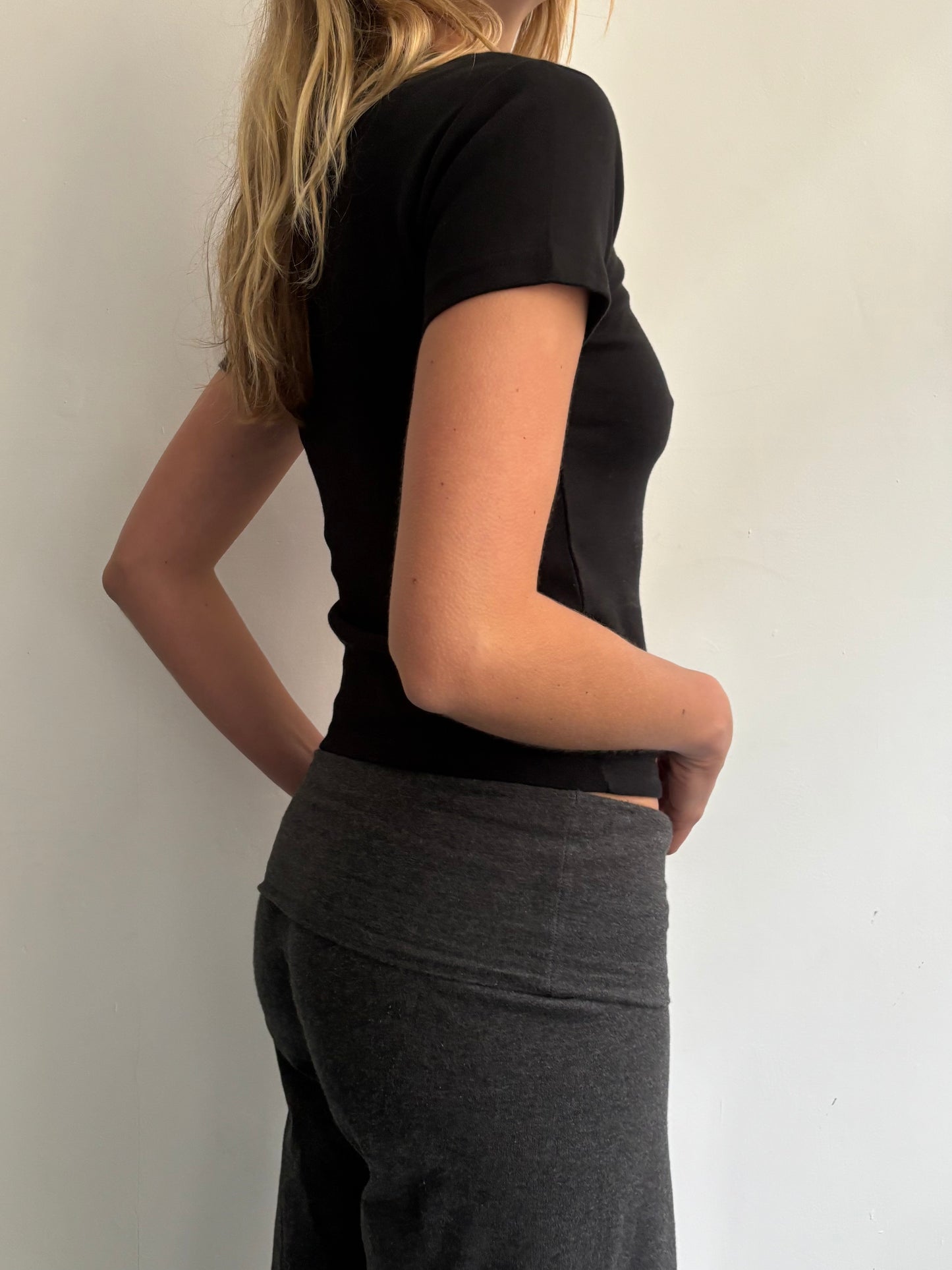 Black Vintage Baby Tee