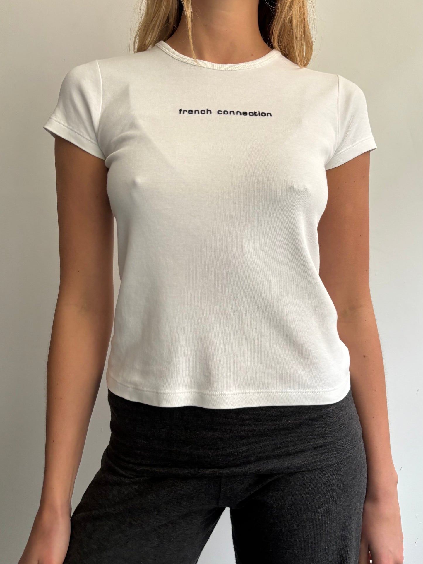 White French Connection Baby Tee