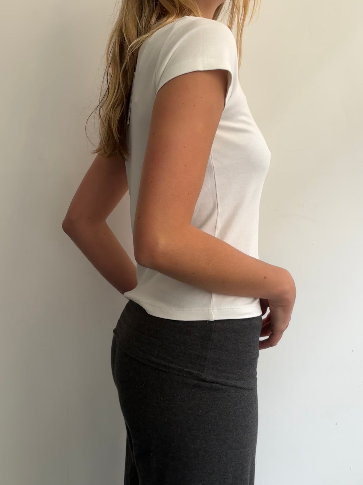 White French Connection Baby Tee