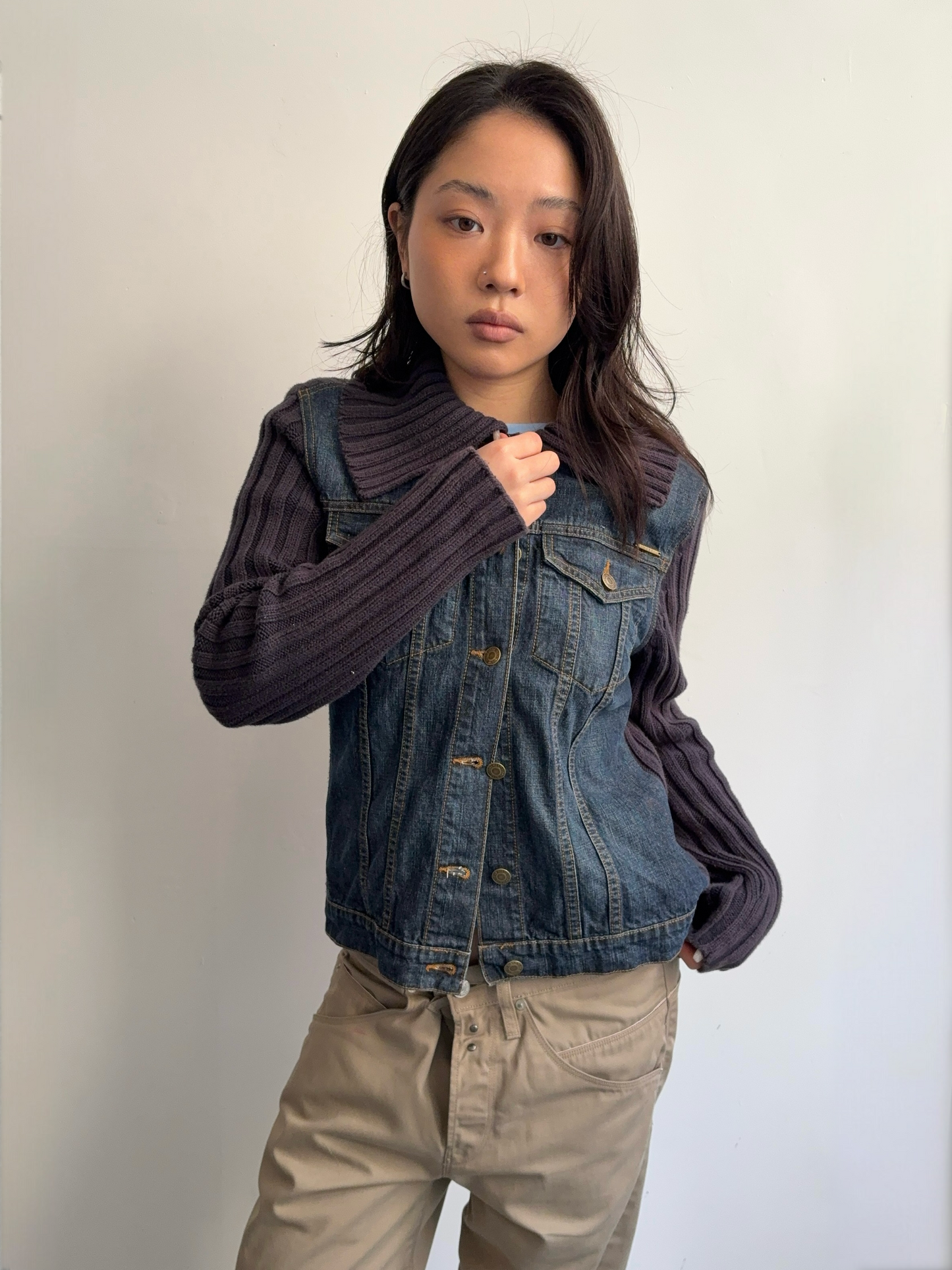 Denim and Knit Jacket