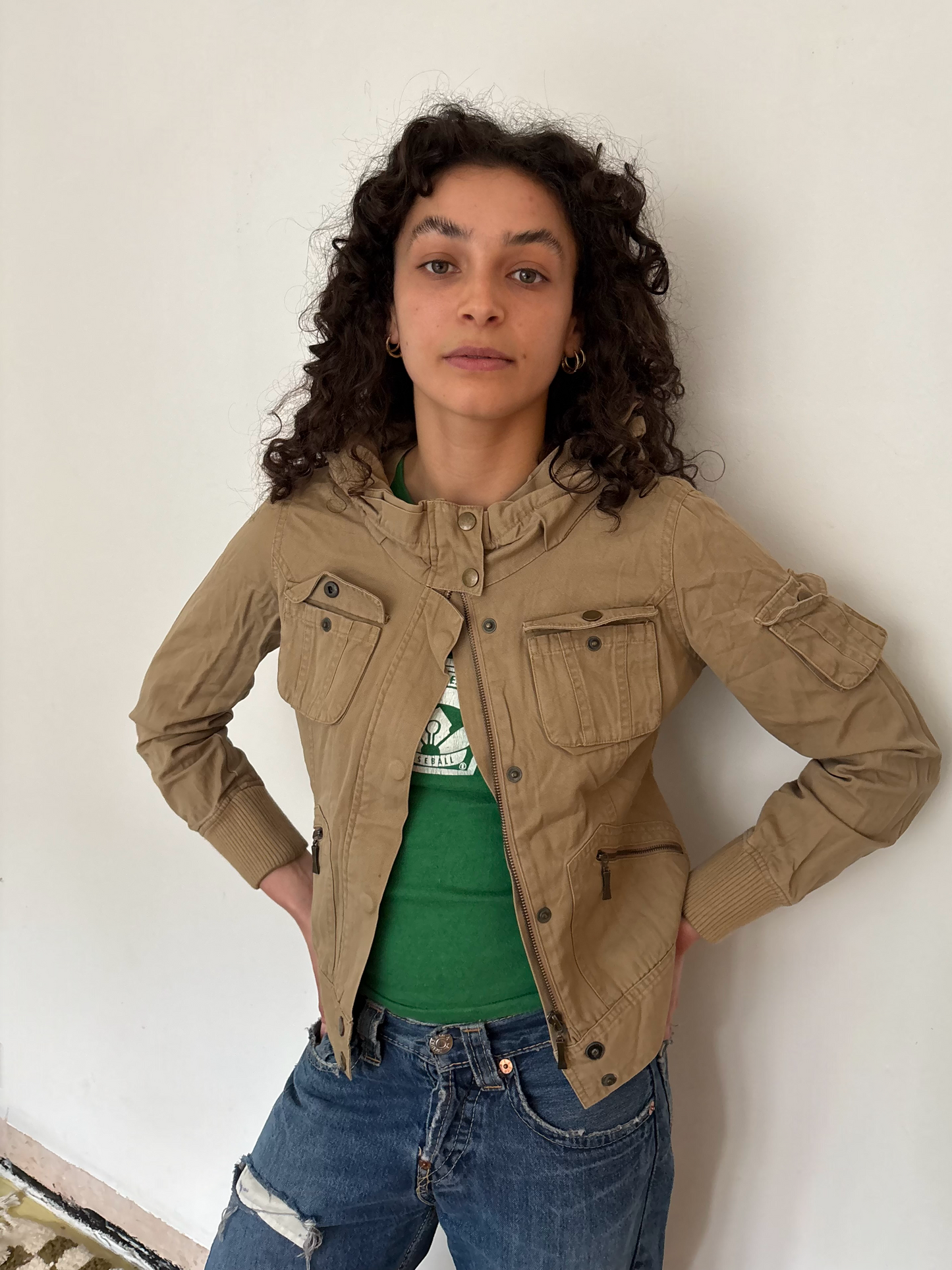 Vintage Green Baby Tee