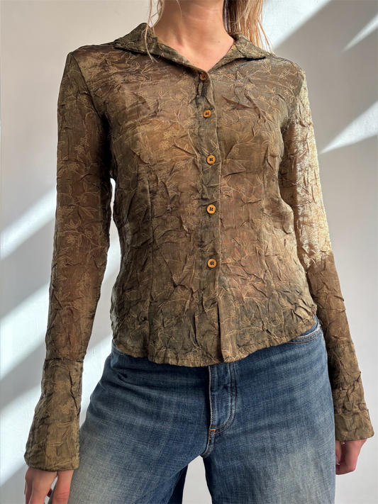 Sheer Khaki Shirt